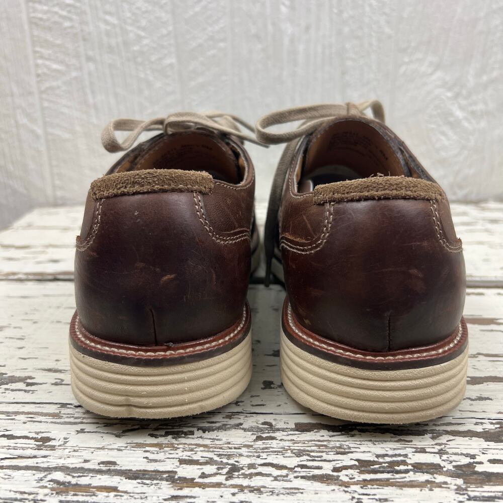 Dockers Oxford shoe men’s 8 Brown Leather lace up Good condition - Picture 3 of 10
